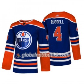 Edmonton Oilers Hockeydrakt Kris Russell 4 Alternate 2018-2019 Adidas Authentic - Herre
